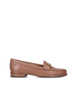 Click 2 Tan Comb Leather Loafer