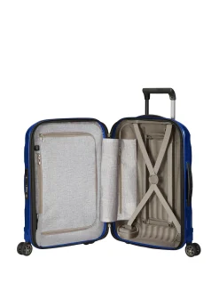 C-Lite Expandable Suitcase 55cm Deep Blue