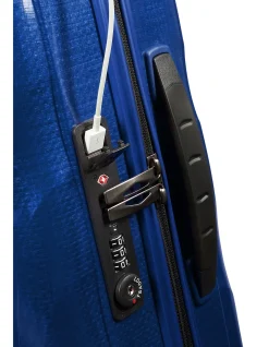C-Lite Expandable Suitcase 55cm Deep Blue