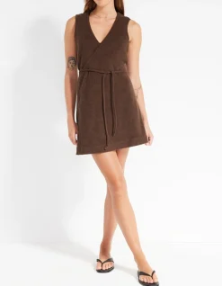 Coastal Terry Wrap Dress