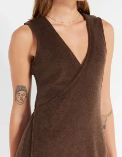 Coastal Terry Wrap Dress