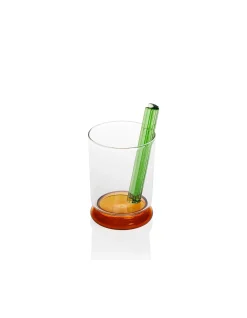 Cocktail Hour 450ml Borosilicate Cocktail Glass Clear Amber Green