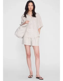 COCO SHIRT - WASHED WHITE LEOPARD