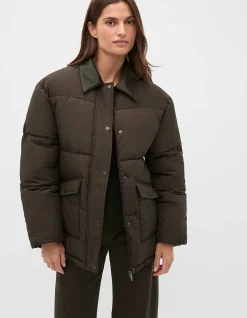 COLLARED PUFFER JACKET