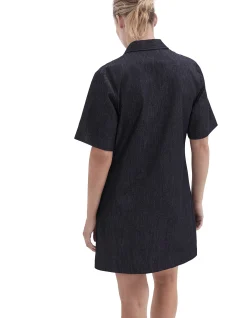 COLLARED DENIM DRESS