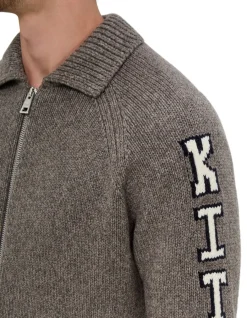 COLLEGE KNITTED WOOL JACKET