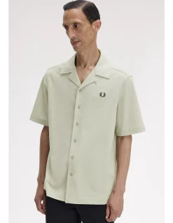 COMPRESS MESH REVERE COLLAR SHIRT