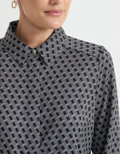 CONCEALED PLACKET SHIRT