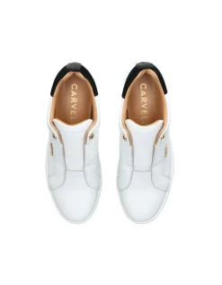 CONNECTED LACELESS WHITE SNEAKER