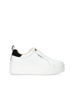 CONNECTED LACELESS WHITE SNEAKER