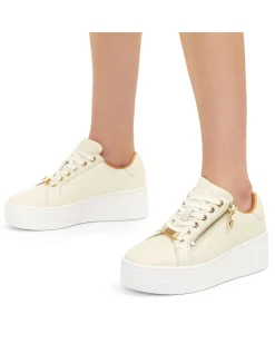 CONNECTED ZIP CREAM SNEAKER