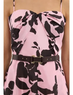 CONNIE STRAP MIDI DRESS