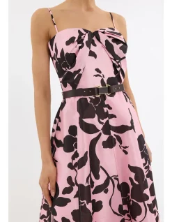 CONNIE STRAP MIDI DRESS
