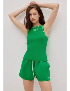 Contrast Panel Green Boost Spray Short