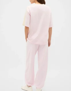 CONTRAST SLEEVE PANEL BOXY TEE