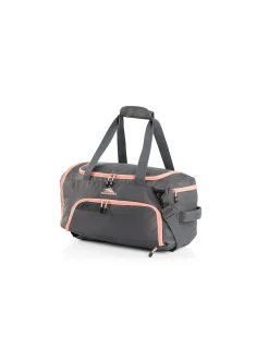 CONVERTIBLE SPORTS DUFFLE GREY/PINK