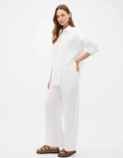 CORE LINEN OVERSIZED SHIRT