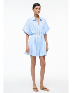 Cori Striped Zip Waist Mini Dress