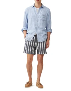 COROMANDEL 2 LONG SLEEVE SPORTS FIT SHIRT - DENIM