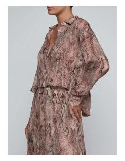 COSETTE CROP HI LOW SHIRT