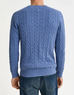 Cotton Cable Crew Neck Knit