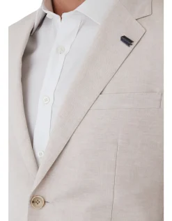 COTTON LINEN WITH PATCH POCKETS JACKET