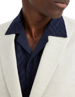Cotton Twill Jacket Natural