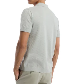 COTTON ZIP NECK POLO