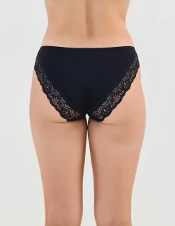 Cotton And Lace Bikini Brief