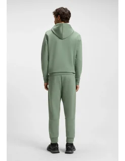 Cotton-blend hoodie with moulded logo