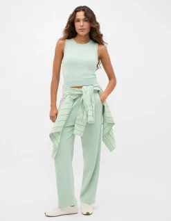 COTTON BLEND KNIT TOP