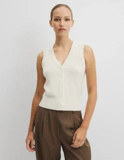 Cotton Cash Knit Vest