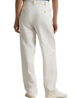 COTTON CHINO STRAIGHT-LEG PANT