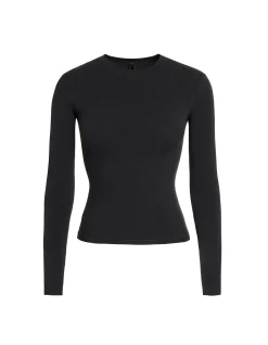 COTTON JERSEY LONG SLEEVE T-SHIRT