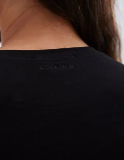 Cotton Stretch Fitted Long Sleeve Top