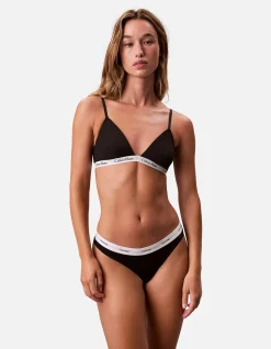 COTTON STRETCH RIB THONG