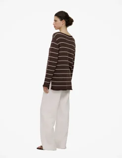 Cotton Stripe Knit Tunic