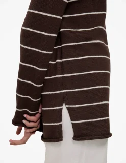 Cotton Stripe Knit Tunic