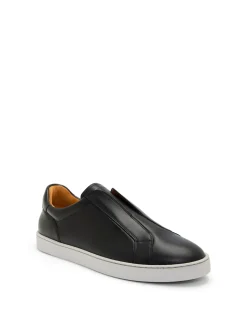 Cowes Sleek Slip On Leather Sneakers