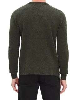 CREW NECK RIBBED SWEATER