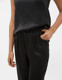 CRINKLED SATIN PANT