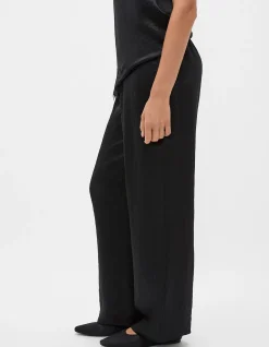 CRINKLED SATIN PANT
