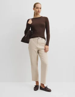 Crop Curve Ankle Length Cotton Jean