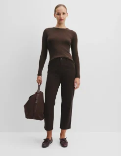Crop Curve Ankle Length Cotton Jean