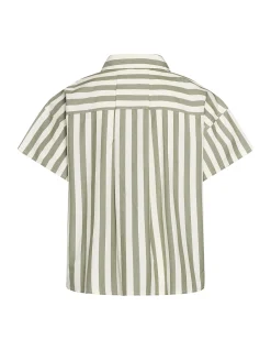 CROPPED STRIPE SHIRT