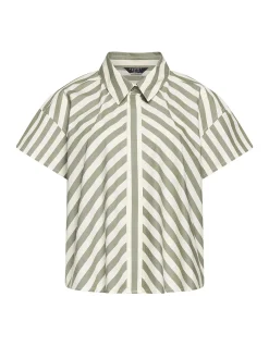 CROPPED STRIPE SHIRT