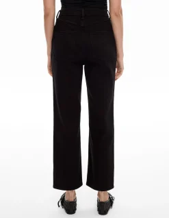 Crop Straight Jean Black