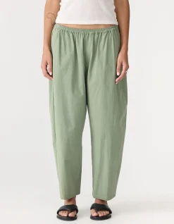 Crushed Cotton Gathered Pant