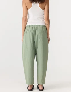 Crushed Cotton Gathered Pant