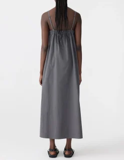 Crushed Cotton Parachute Dress